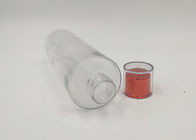 O cosmético plástico do ANIMAL DE ESTIMAÇÃO transparente do cilindro engarrafa a garrafa de tonalizador dobro do tampão