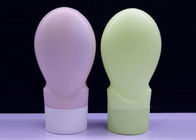 Garrafas plásticas do HDPE 100ml colorido para o empacotamento cosmético do alvejante de Suncream