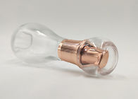 garrafas cosméticas de vidro recarregávéis do bulbo 50ml com a bomba da loção para o empacotamento dos cuidados com a pele