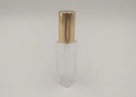 Garrafa de perfume do curso do quadrado 10ml, atomizador recarregável do perfume transparente