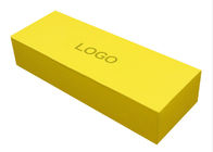 Caixa de papel de empacotamento extravagante dourada quadrada da vara da beleza da matéria prima das caixas