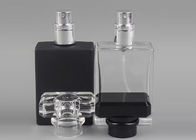 O preto cosmético Matt da garrafa de vidro 50ml 100ml do perfume do Super Clear geou o projeto