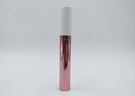 Tamanho pequeno vazio plástico da superfície 10ml da cor de Rosa dos tubos de Lipgloss da beleza da composição