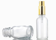 5ml - garrafas 100ml cosméticas de vidro com o tampão superior do conta-gotas da tecla do ouro