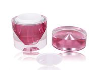 Frascos de carimbo quentes Diamond Acrylic Cosmetic Packaging do creme de cara 15g