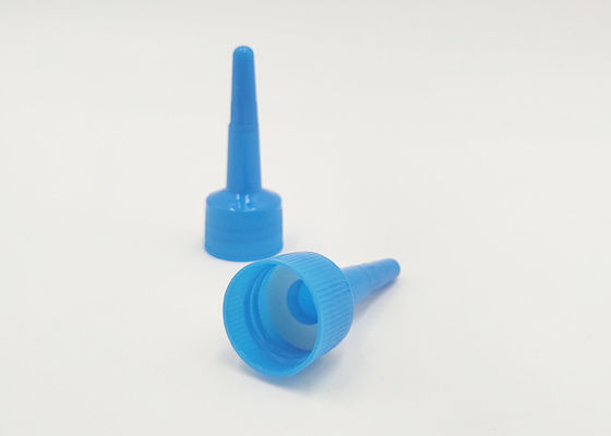 24410 / 28410 tampas cosméticas plásticas azuis para o empacotamento plástico da lavagem da louça do parafuso