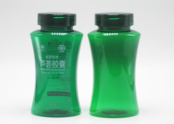 garrafas de empacotamento dos cuidados médicos plásticos do ANIMAL DE ESTIMAÇÃO do verde de 5oz 150cc com o tampão da parte superior da aleta