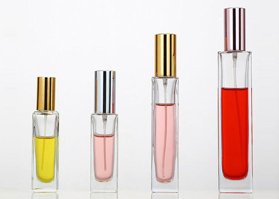 Garrafa de perfume de parafusamento transparente da fragrância do pescoço, estojo compacto vazio da garrafa de perfume 50ml