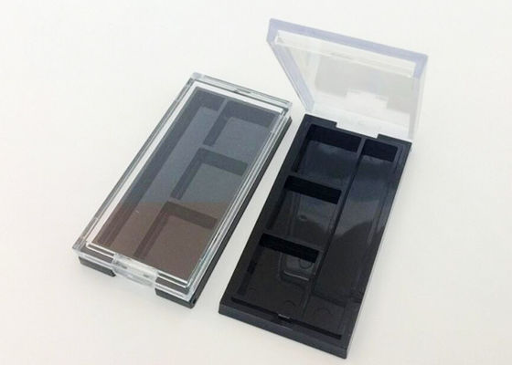 Impressão de empacotamento da etiqueta do preto escuro da caixa da sombra cosmética do brilho