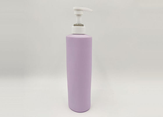 Garrafa plástica geada transparente 350ml do ANIMAL DE ESTIMAÇÃO cinzento para o condicionador de cabelo do gel do chuveiro