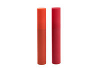 A cor matte vermelha 5ml esvazia a forma do cilindro dos recipientes do brilho do bordo fácil levar