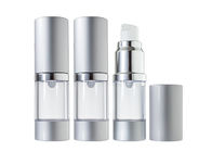 As garrafas cosméticas mal ventiladas da cor de prata personalizaram 15ml - 30ml fácil levar