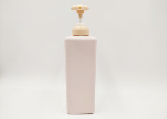 o cosmético 500ml feito sob encomenda engarrafa materiais recicláveis da garrafa quadrada cor-de-rosa do pulverizador