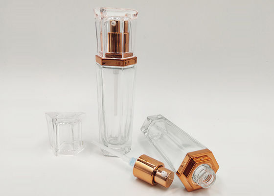 Winly 30ml 1oz cancela a garrafa de vidro com bomba da loção