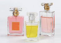 Garrafa vazia roxa luxuosa do perfume da impressão de tela de seda de garrafa de vidro do perfume
