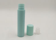 Luz - tubos vazios do brilho azul do bordo, recipientes vazios bonitos do brilho do bordo com a bola de rolo plástica