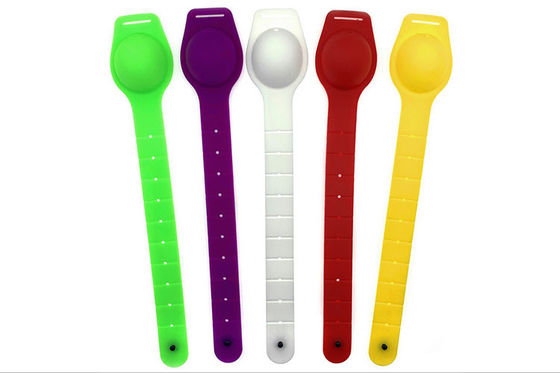 Desinfetante do gel do bracelete do Sanitizer da mão do silicone para o cosmético