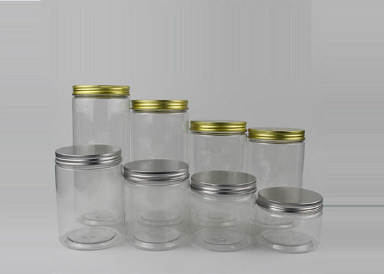 frasco plástico do chá 250ml de 64mm com o tampão de parafuso de alumínio