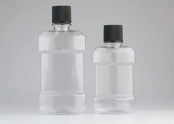Garrafas cosméticas plásticas transparentes do tampão de parafuso 180ml para o empacotamento de lavagem