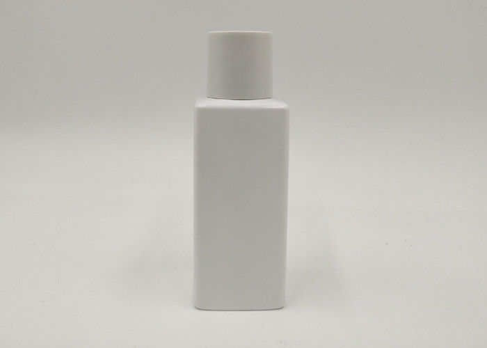 garrafa plástica dos cuidados com a pele do ANIMAL DE ESTIMAÇÃO cosmético branco da cor 100ml com tampão de parafuso