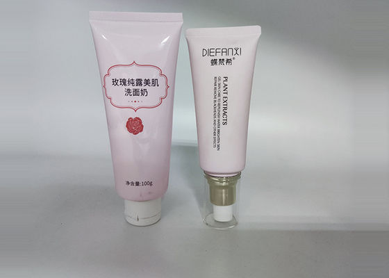 tubos cosméticos plásticos da cor 100ml feita sob encomenda com bomba da loção